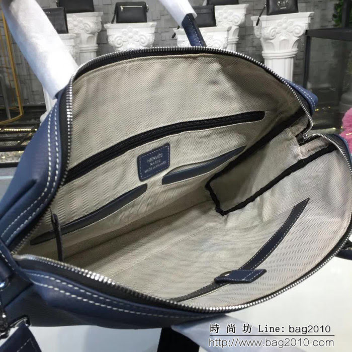 HERMES愛馬仕 最新款 男士公事包 可手提斜挎 8830-1 橫款 JD1269